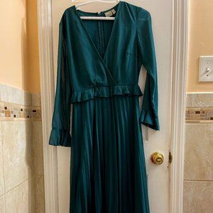 Pleated maxi dress brand new